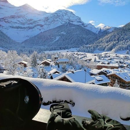 Studio Avec Vue Splendide Sur Les Diablerets Luaran gambar